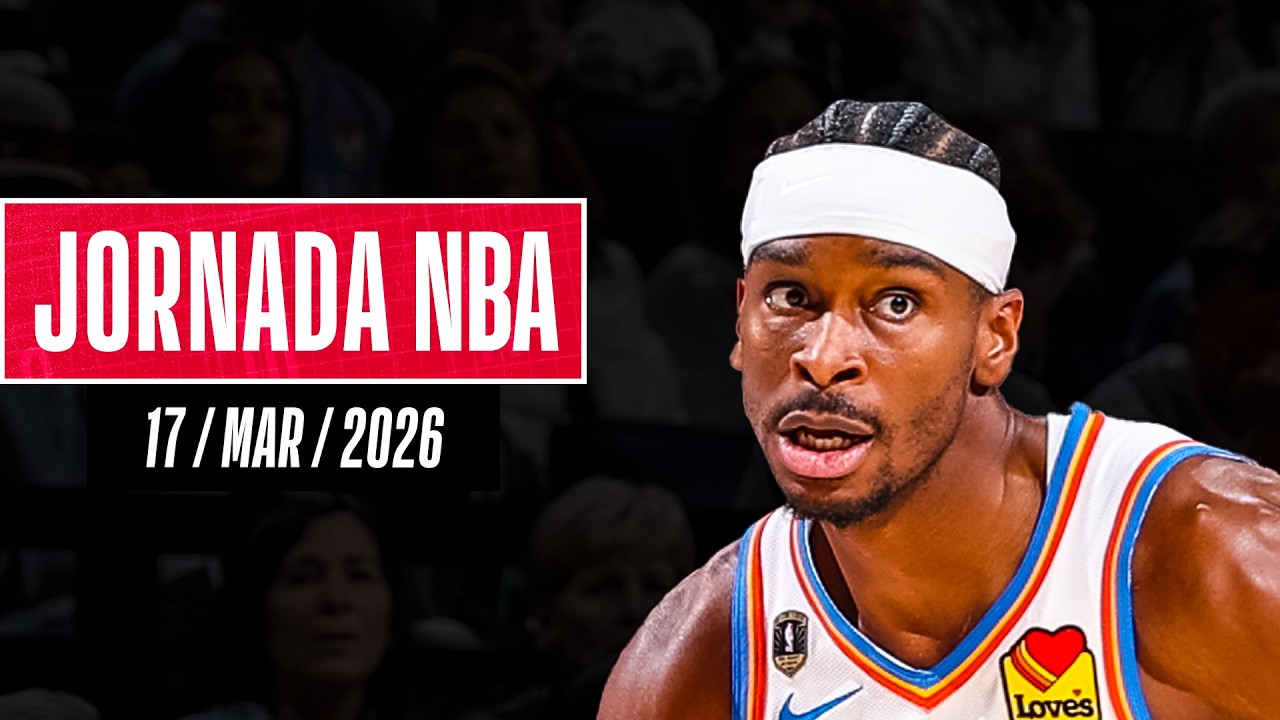 Video: ¡Otra noche de +40 puntos para SHAI GILGEOUS-ALEXANDER! | Resultados Jornada NBA (17/mar/2026)