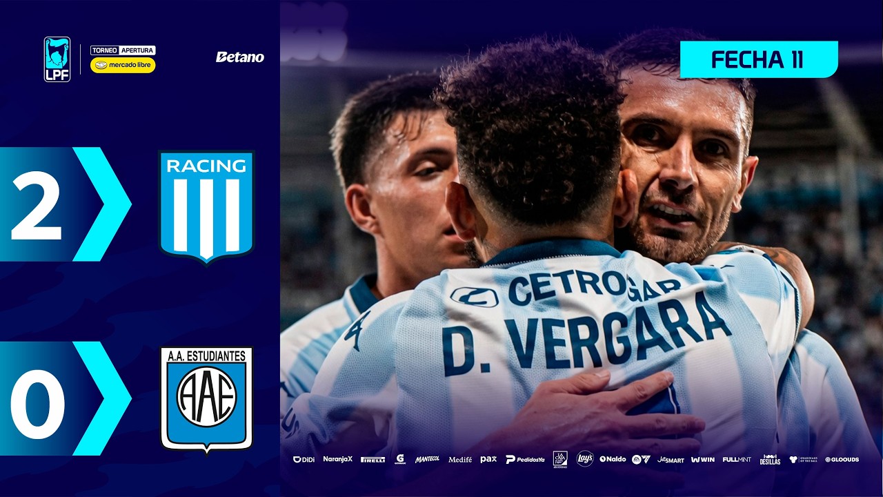 Video: RACING 2 – 0 ESTUDIANTES DE RÍO CUARTO | Resumen del partido | #TorneoMercadoLibre 2026 🏆
