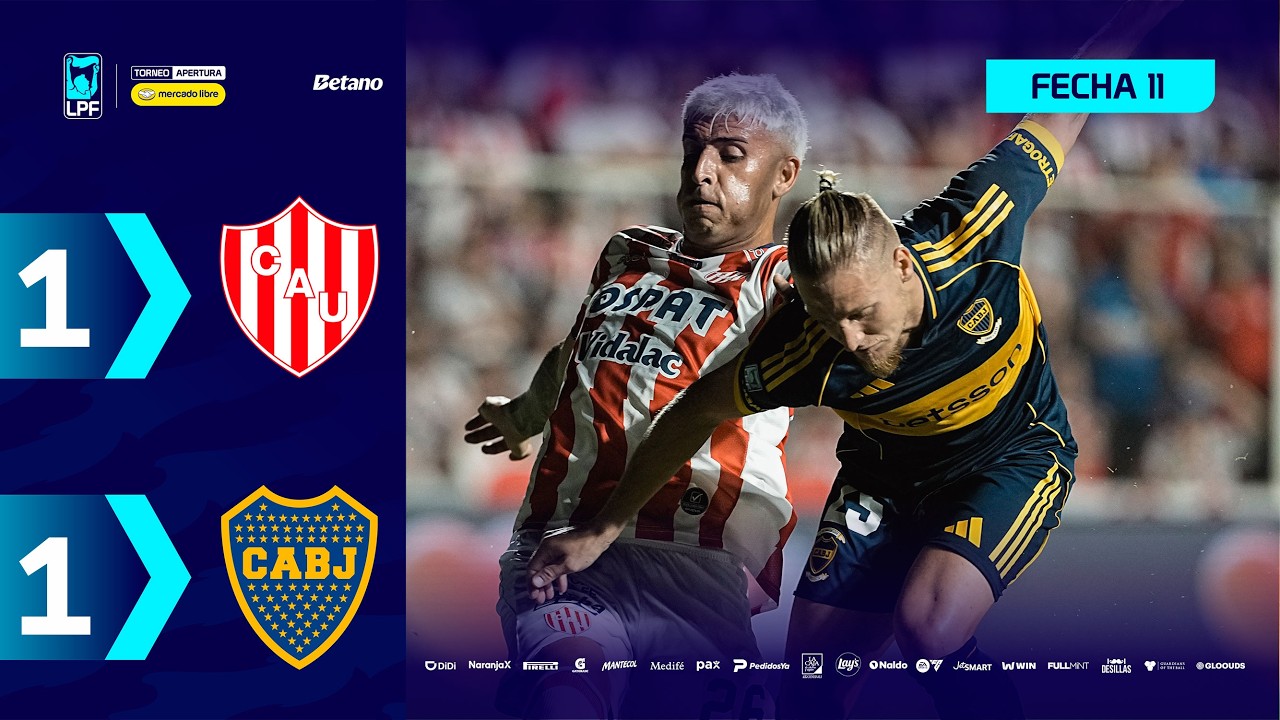 Video: UNIÓN 1 – 1 BOCA | Resumen del partido | #TorneoMercadoLibre 2026 🏆