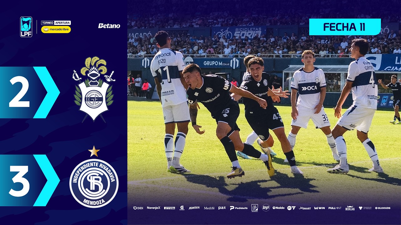 Video: GIMNASIA 2 – 3 INDEPENDIENTE RIVADAVIA | Resumen del partido | #TorneoMercadoLibre 2026 🏆