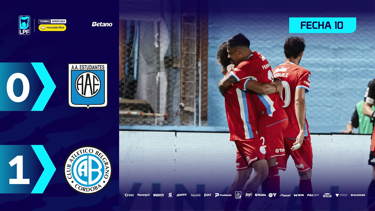 Video: ESTUDIANTES (RC) 0 – 1 BELGRANO | Resumen del partido | #TorneoMercadoLibre 2026 🏆