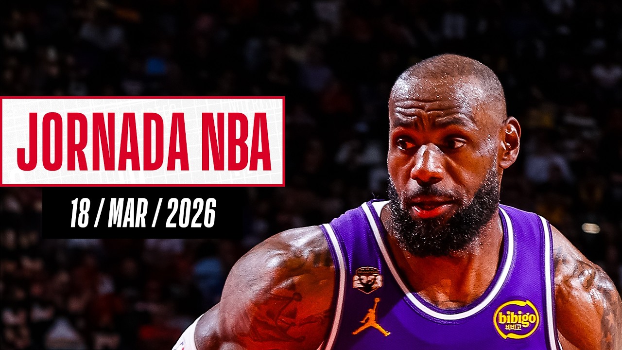 Video: ¡LEBRON JAMES encendido para otro triunfo de los LAKERS! | Resultados Jornada NBA (18/mar/2026)