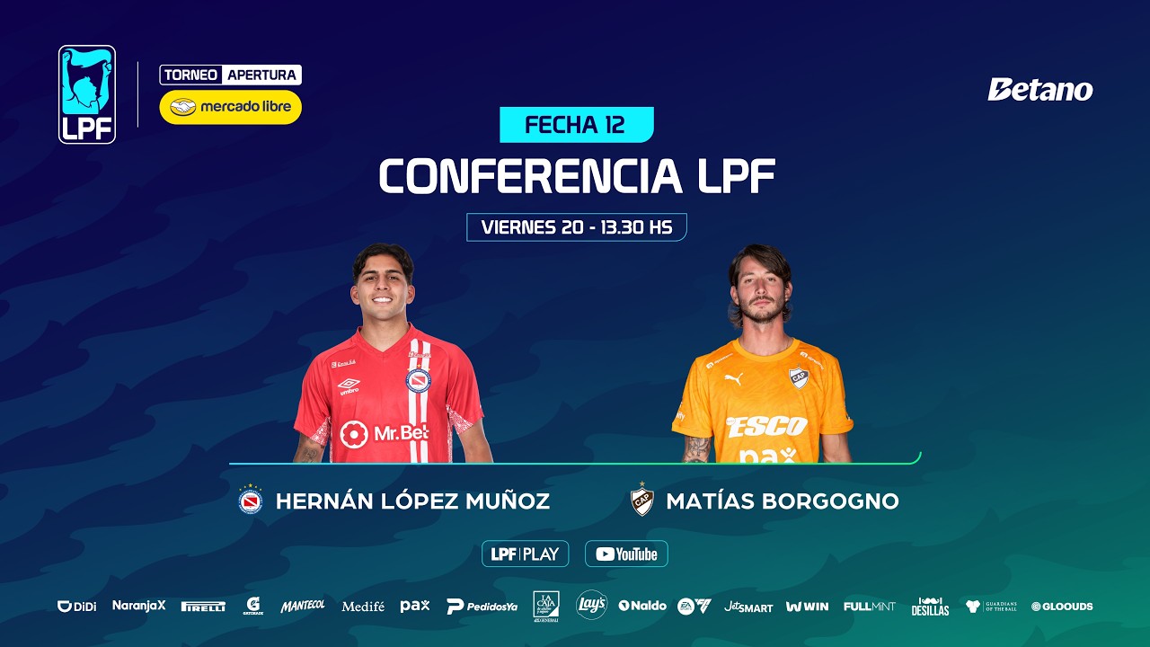 Video: #ConferenciaLPF | Hernán López Muñoz y Matías Borgogno anticipan #Argentinos – #Platense