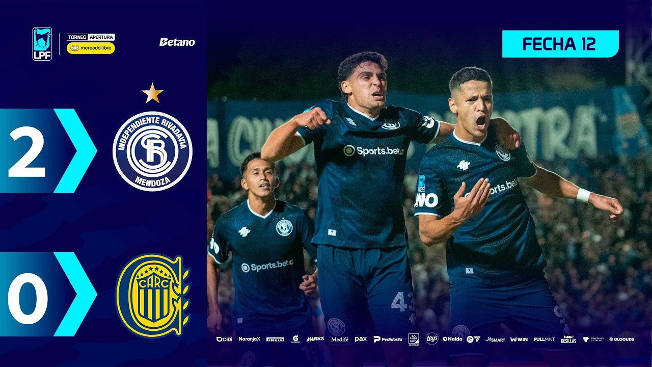 Video: INDEPENDIENTE RIVADAVIA 2 – 0 ROSARIO CENTRAL | Resumen del partido | #TorneoMercadoLibre 2026 🏆