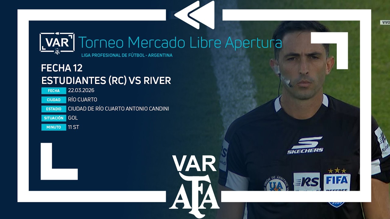 Video: VAR 2026 | #TorneoMercadoLibre 2026 | Fecha 12 | ESTUDIANTES (RC) – RIVER