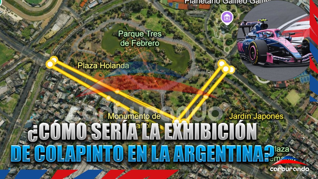 Video: Exclusivo | Así sería el circuito para la exhibición de Colapinto