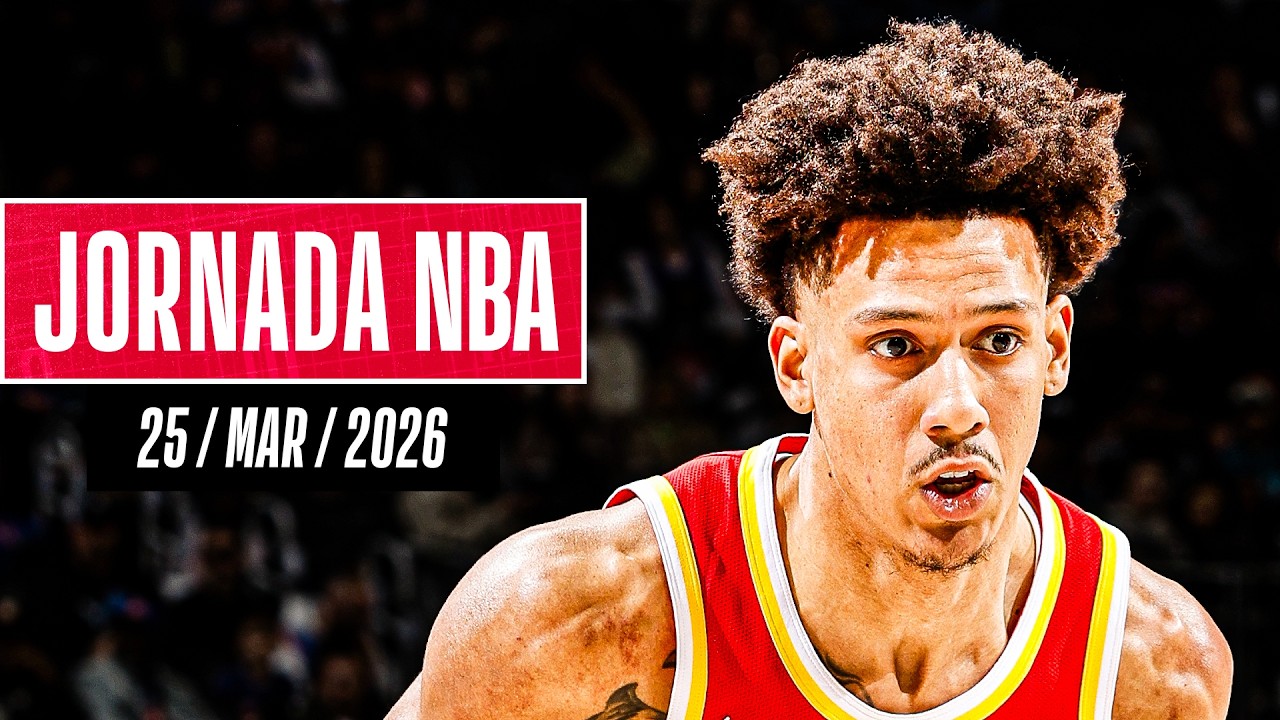 Video: ¡JALEN JOHNSON domina y los HAWKS triunfan en TIEMPO EXTRA! | Resultados Jornada NBA (25/mar/2026)
