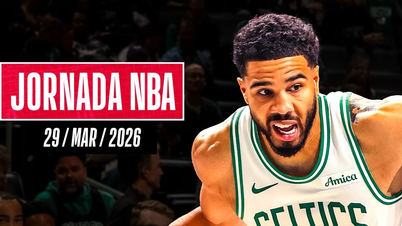 Video: +32 puntos de JAYSON TATUM en el TRIUNFAZO de CELTICS | Resultados Jornada NBA (29/mar/2026)