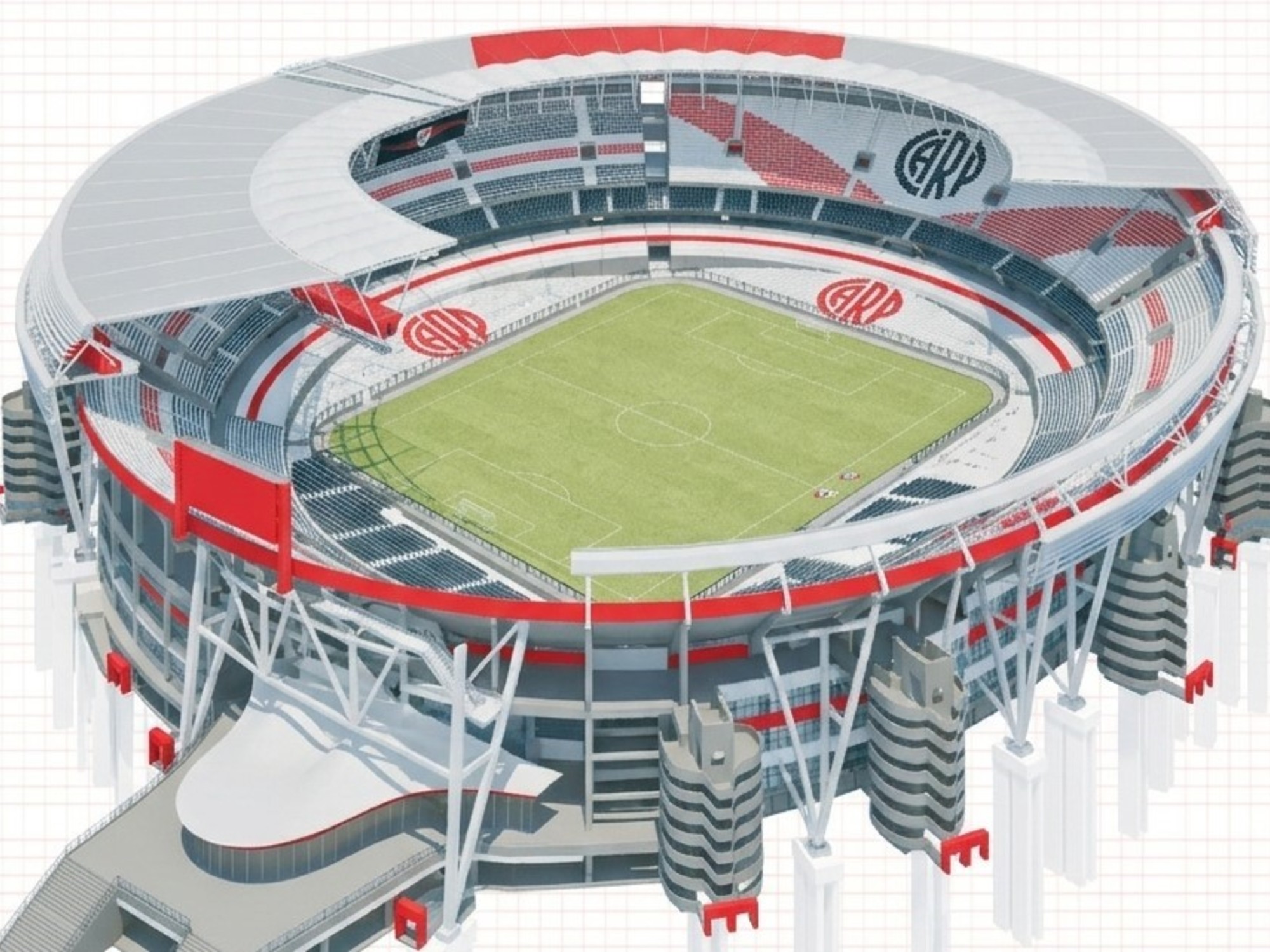 River, al detalle: la ampliación y el techado del Monumental, en 20 imágenes