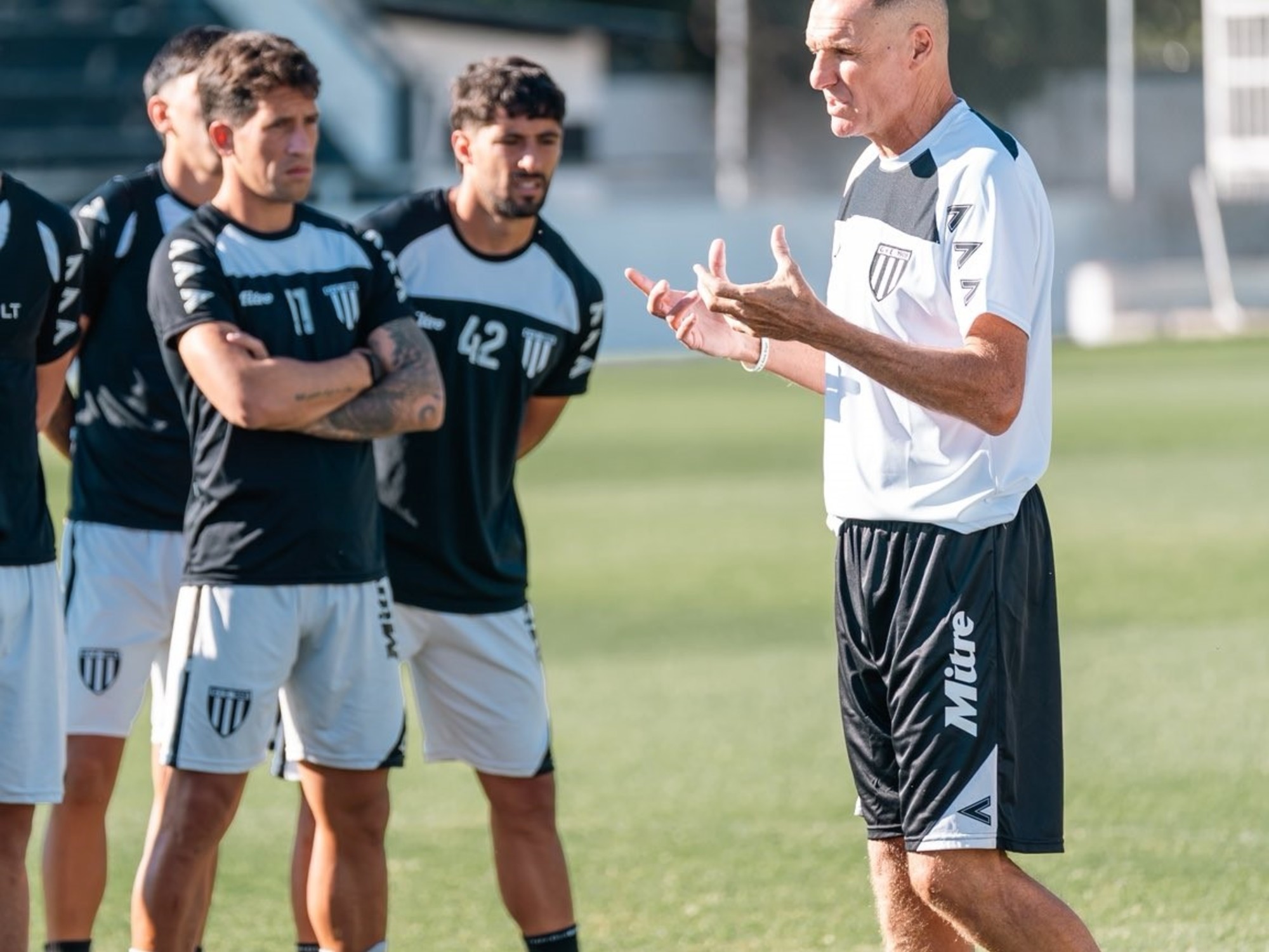 Primer entrenamiento de Darío Franco en Gimnasia de Mendoza