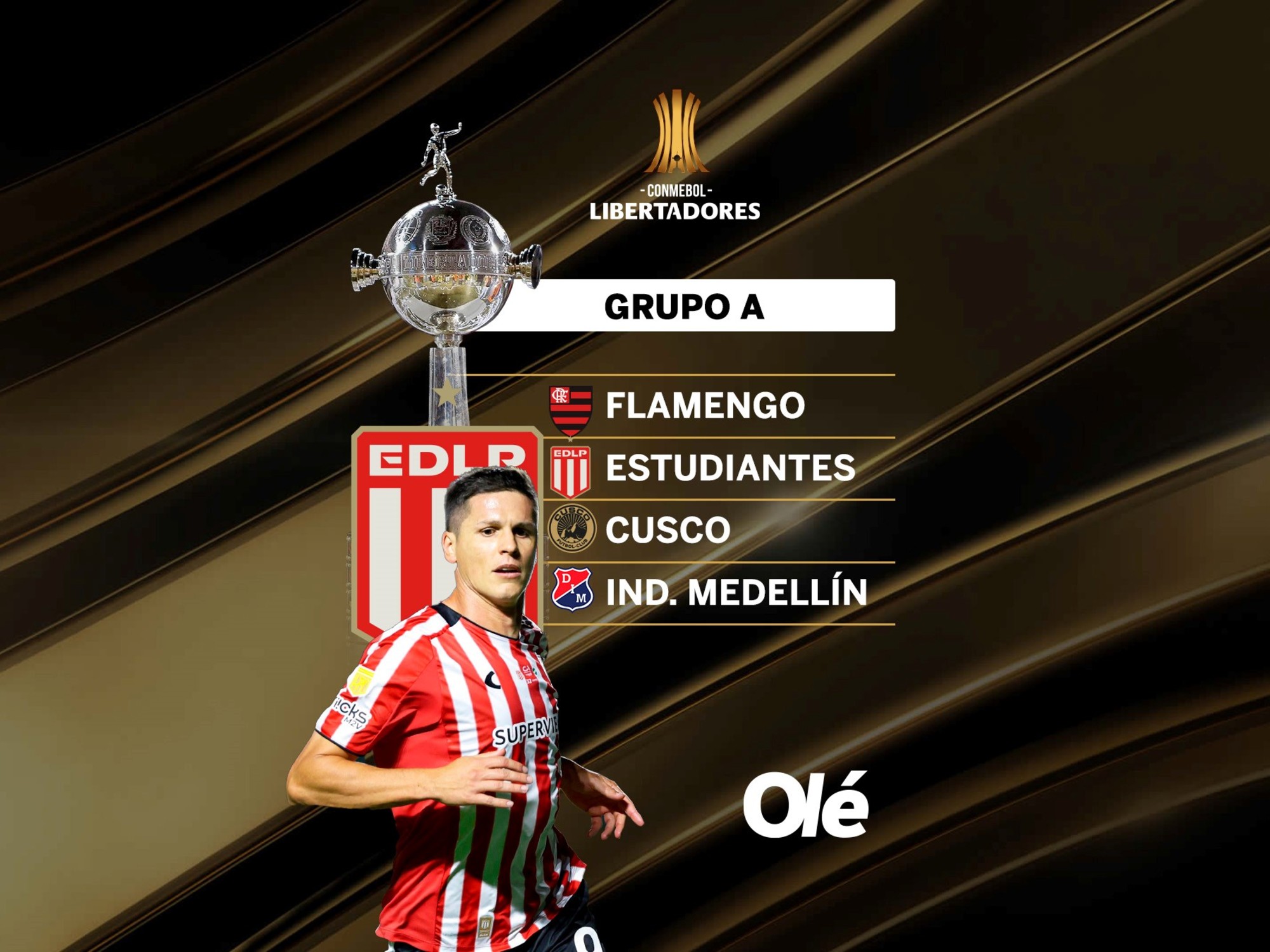 Estudiantes ya conoce a sus rivales para la Copa Libertadores