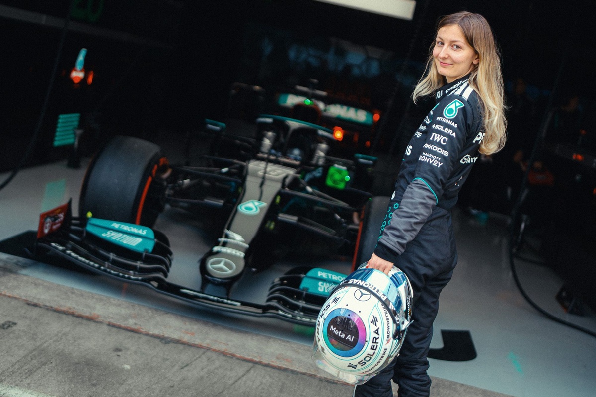 Doriane Pin reflexiona sobre su «irreal» primera prueba en F1: «Un día muy emotivo»