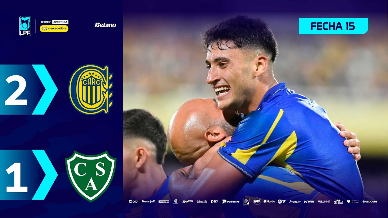 Video: ROSARIO CENTRAL 2 – 1 SARMIENTO | Resumen del partido | #TorneoMercadoLibre 2026 🏆