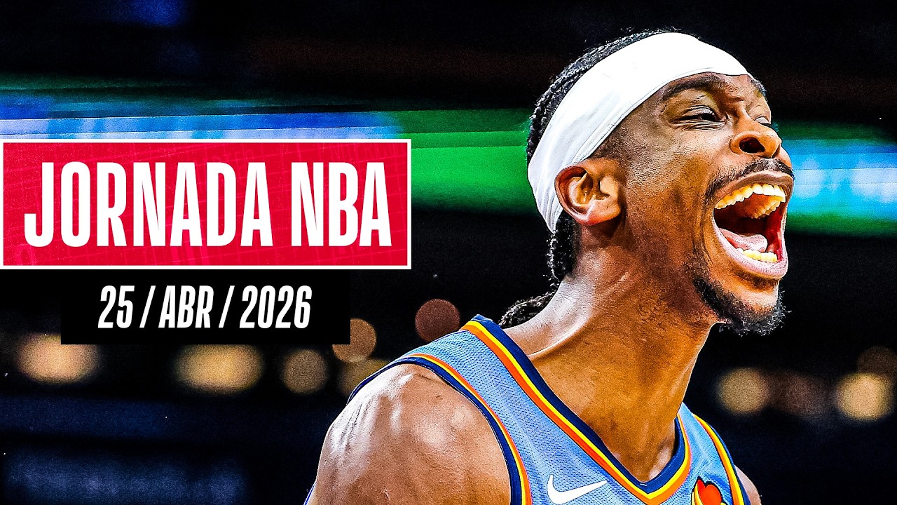 Video: ¡INCREÍBLE dominio anotador de Shai Gilgeous-Alexander! | Resultados Jornada NBA (25/abril/2026)