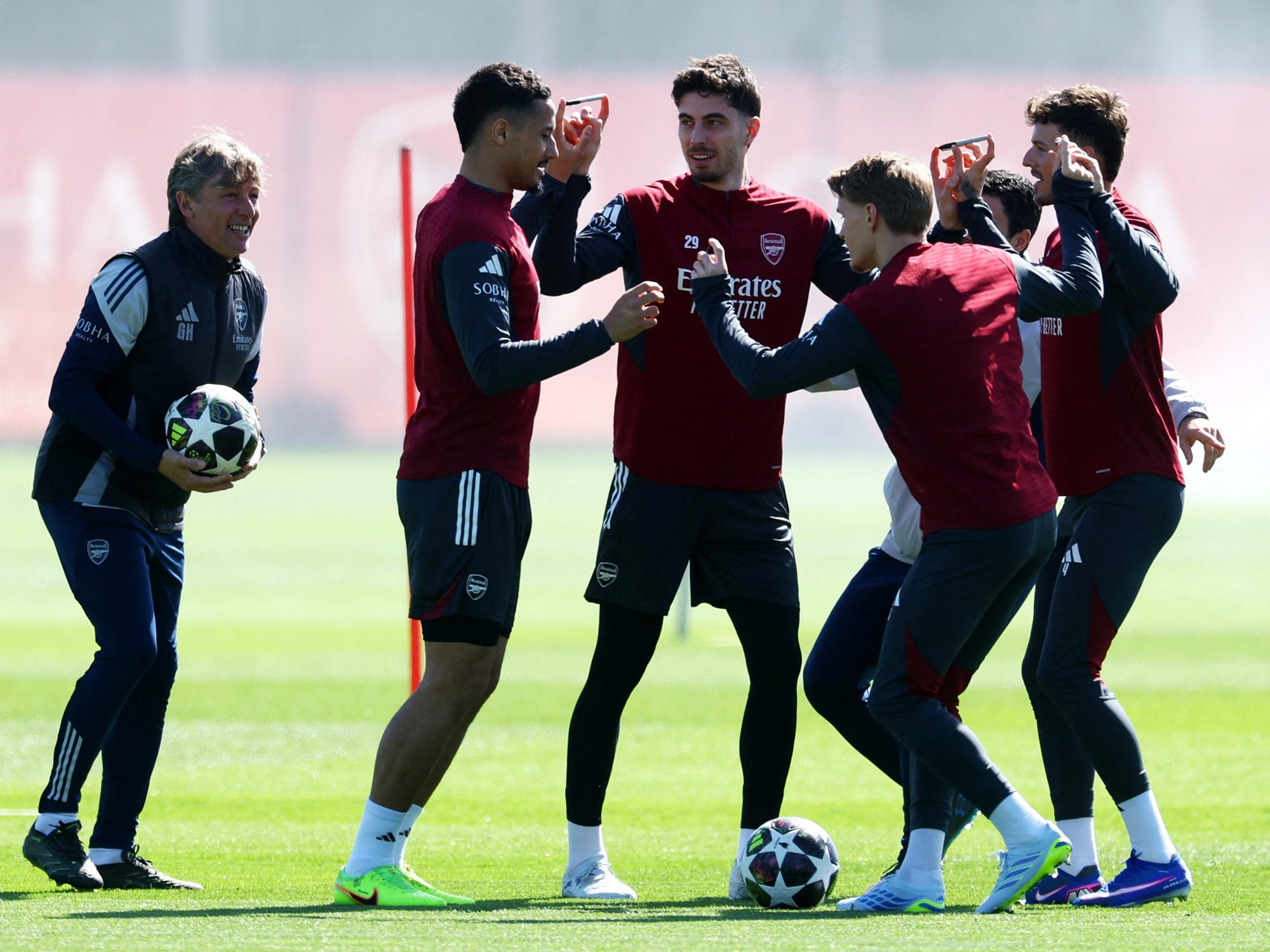 Se viene la Champions: con Heinze involucrado, el particular entrenamiento del Arsenal