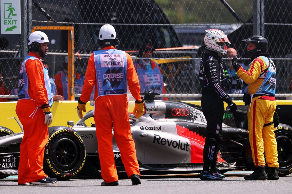 La pesadilla de Audi en el fin de semana de F1 en Miami: «Cada problema fue diferente»