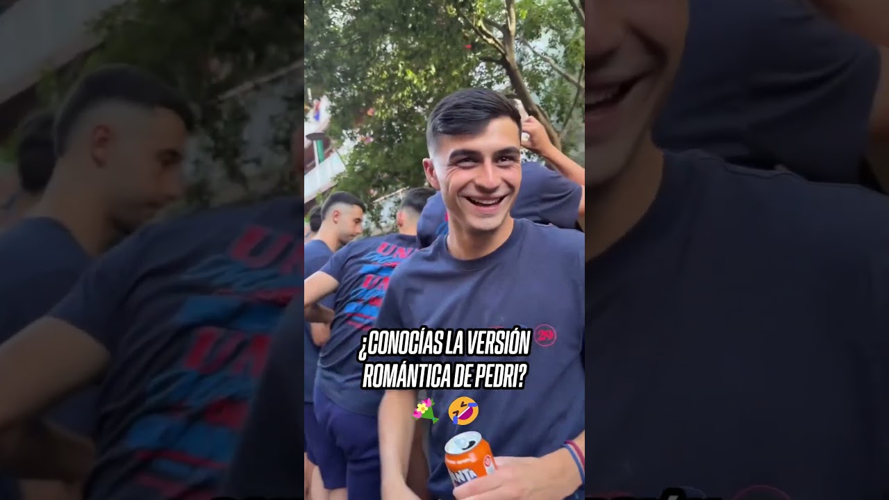 Video: AL CAMPEÓN SE LE PERDONA TODO: SI NO QUE LO DIGA PEDRI QUE MOSTRÓ SU VERSIÓN MÁS ROMÁNTICA | #Shorts