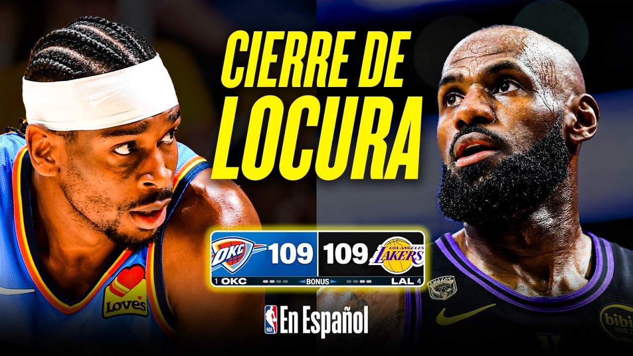 Video: ¡Los ÚLTIMOS 5 MINUTOS INFARTANTES entre LAKERS y THUNDER en el juego 4! 🤯😮‍💨