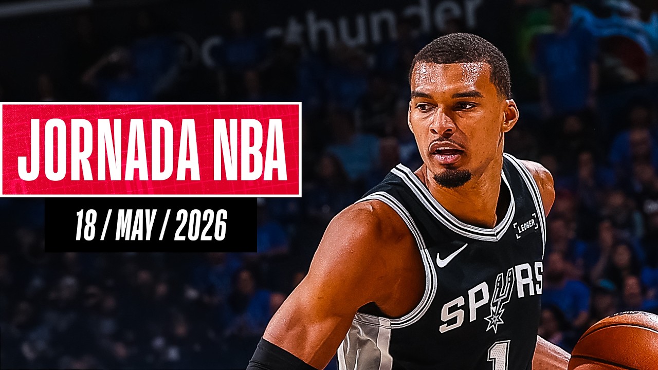 Video: ¡41 PUNTOS de WEMBANYAMA y LOS SPURS dominan el JUEGO 1! | Resultados Jornada NBA (18/may/2026)