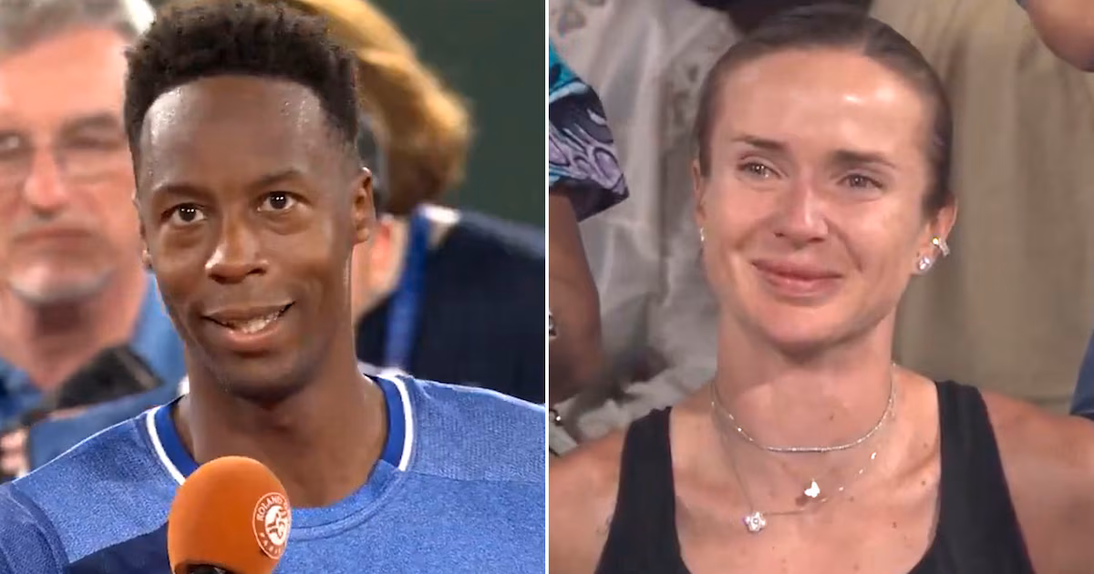 El tierno discurso de Monfils que emocionó hasta las lágrimas a Svitolina en su despedida de Roland Garros: “Sin ella ni siquiera estaría aquí”