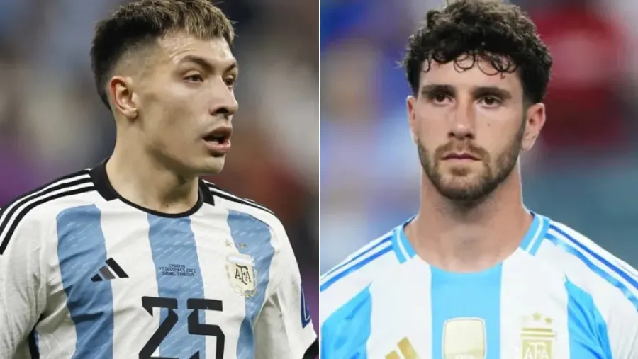 Los entrerrianos Lisandro Martínez y Marcos Senesi, en carrera rumbo al Mundial