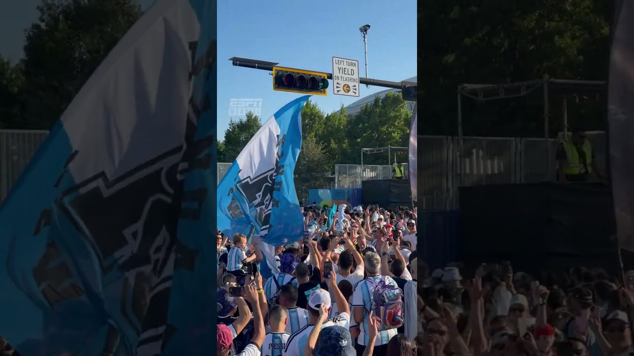 Video: ¡LOCURA ARGENTINA EN DALLAS! |🎬#ESPNMundial | #Shorts