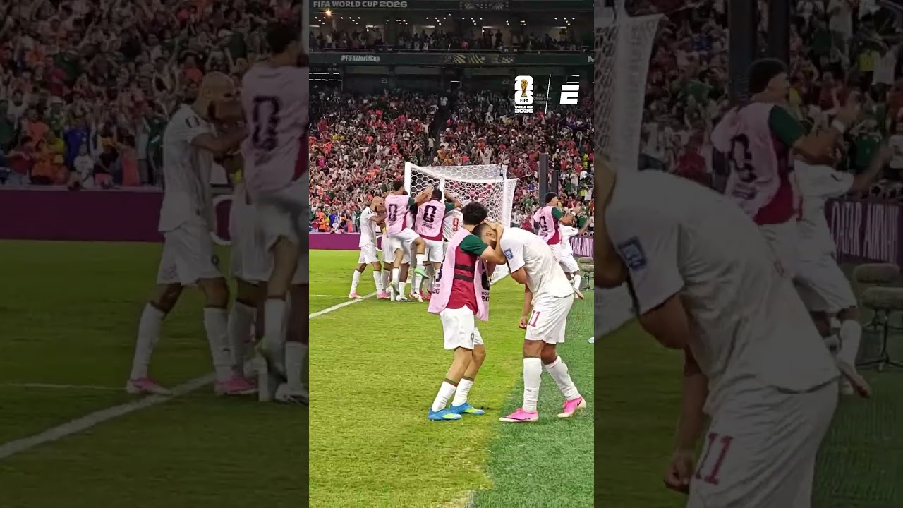 Video: ¡LE DOLIÓ TODO! ATENCIÓN AL FESTEJO DE SAIBARI EN EL EMPATE DE MARRUECOS | ➕ #ESPNMundial | #Shorts