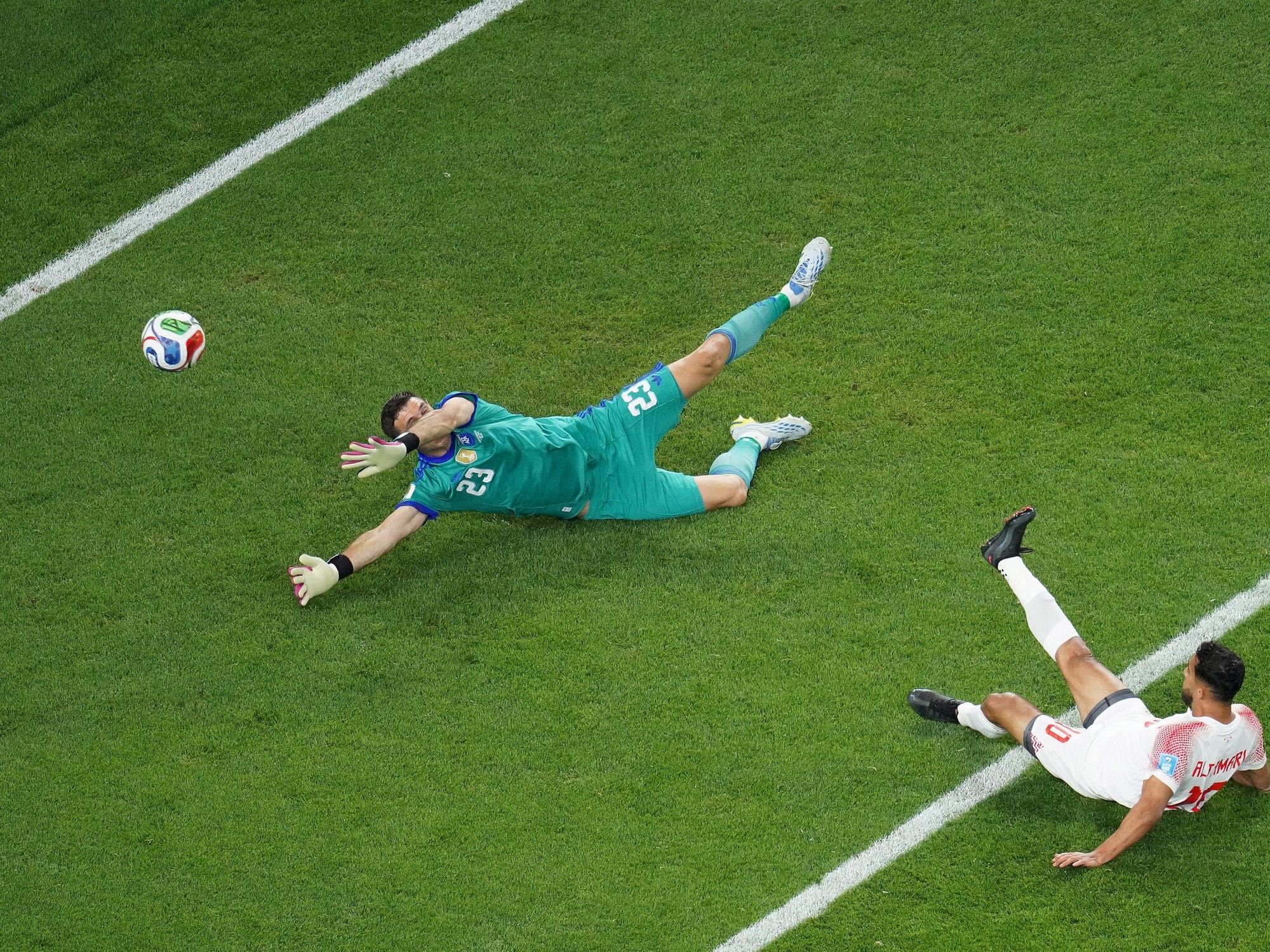 La respuesta de Dibu Martínez a Olé tras el gol que recibió ante Jordania :: Olé