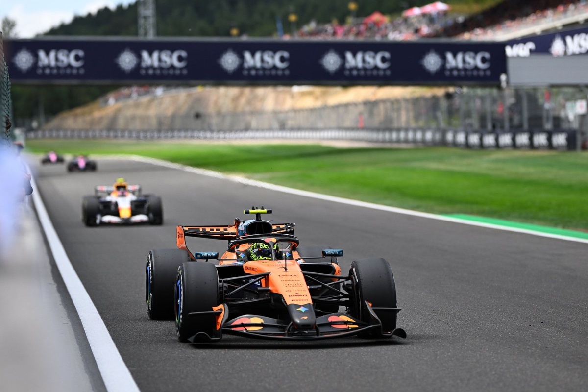 McLaren: Norris tuvo el ritmo necesario para quedar segundo en el Gran Premio de Bélgica