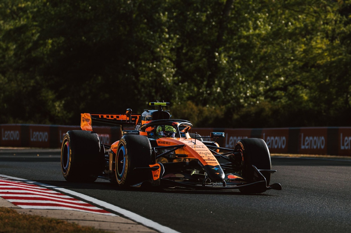 Lando Norris lidera la FP3 de la F1 en Hungría; Colapinto es 14° y Checo Pérez se queda sin girar