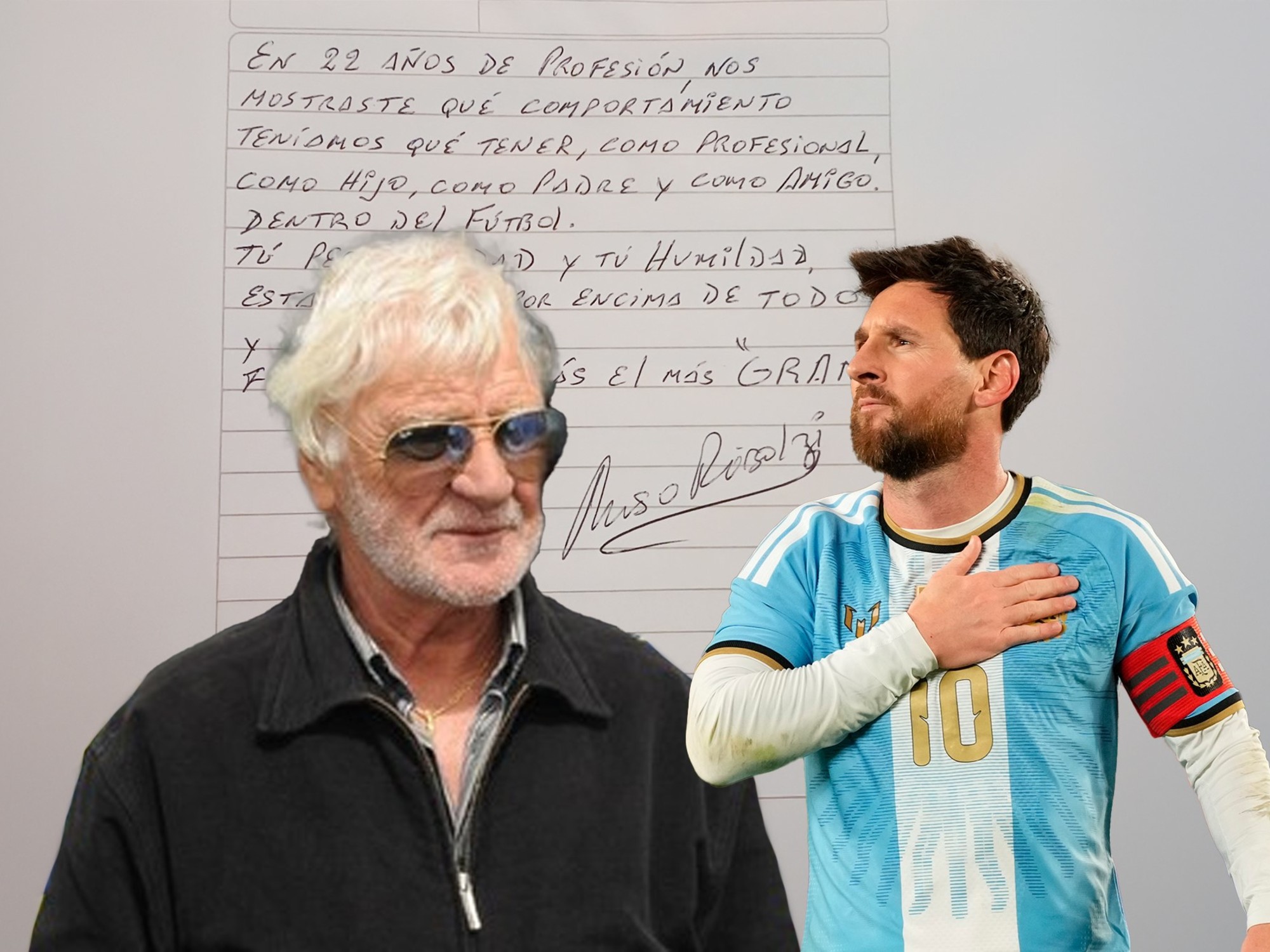 Las emotivas palabras de puño y letra que un histórico de Boca le dedicó a Leo Messi :: Olé